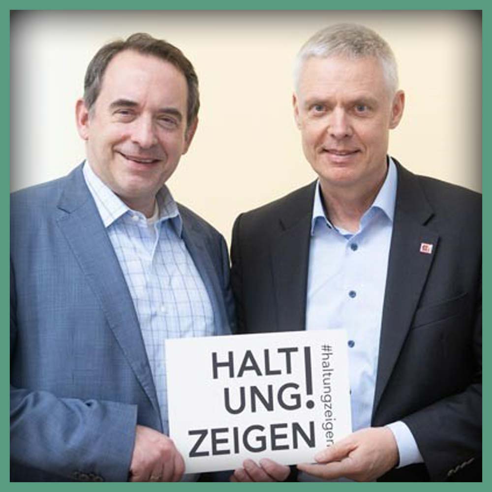 Staatsminister Prof. Dr. R. Alexander Lorz und Staatssekretär Manuel Lösel